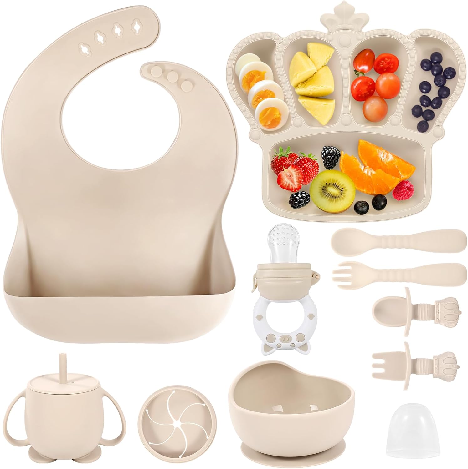Silicone Baby Bib Set 5 pcs