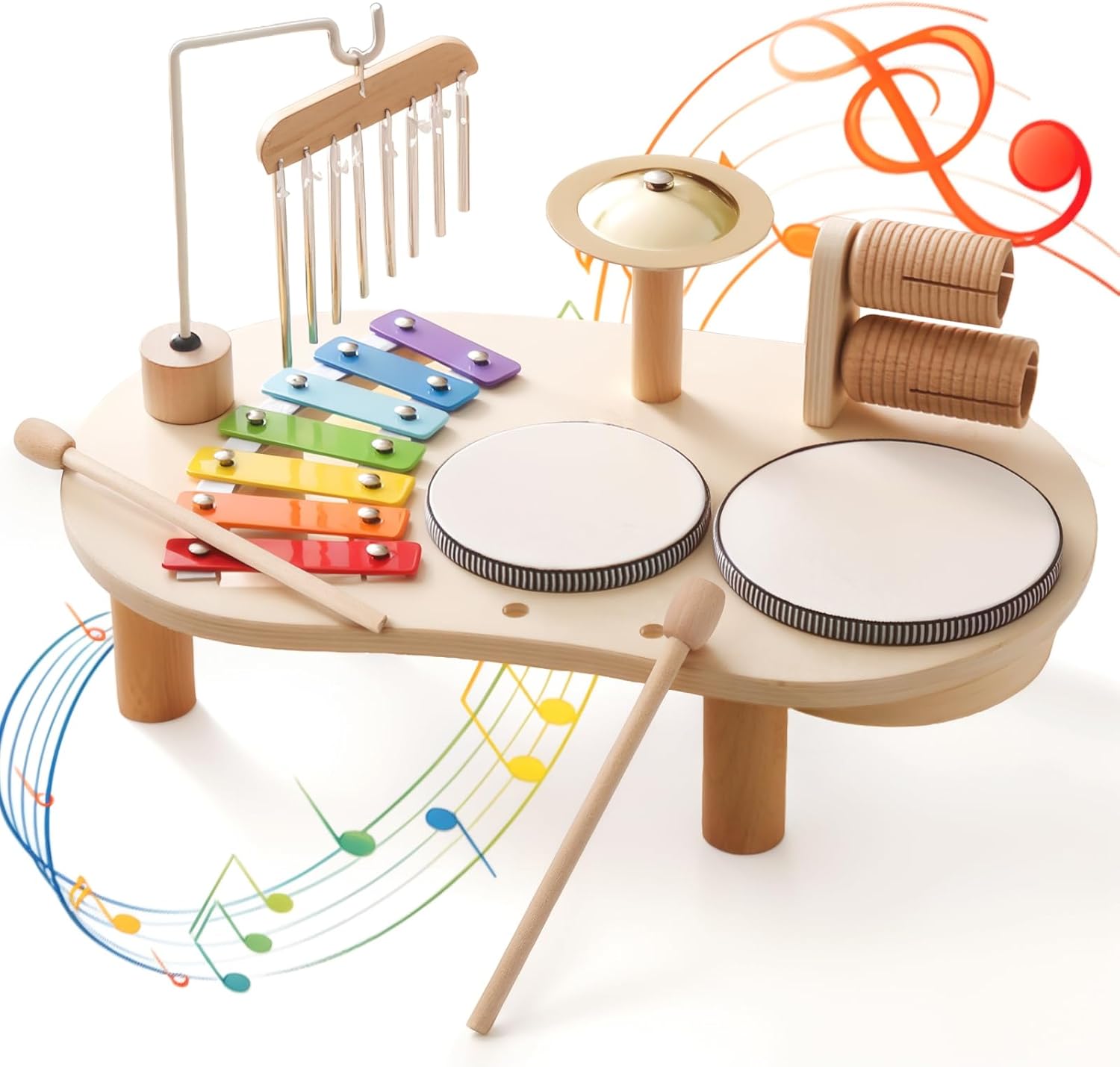 Kids Mini Xylophone and Drum Set